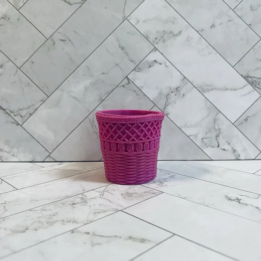 Vintage 1985 Beverly Hills Furniture Barbie Bath Trash Can